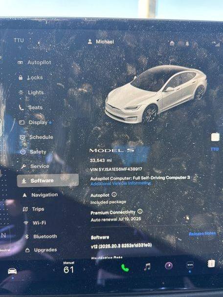 TESLA MODEL S 2021 5YJSA1E56MF438917 image